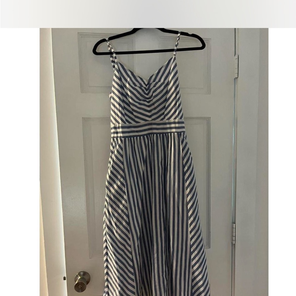 SOLD- Striped Blue and White Dress